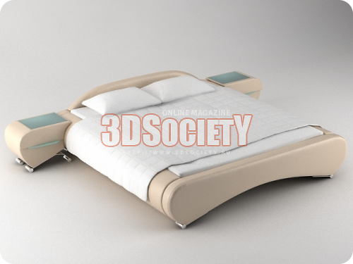 3D Модель Кровать Скачать