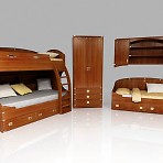 3D модель Мебель для детской-2