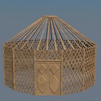 3D модель  Юрта 