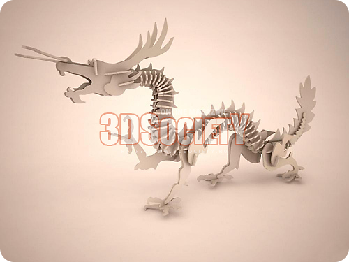 3D модель Декор дракона