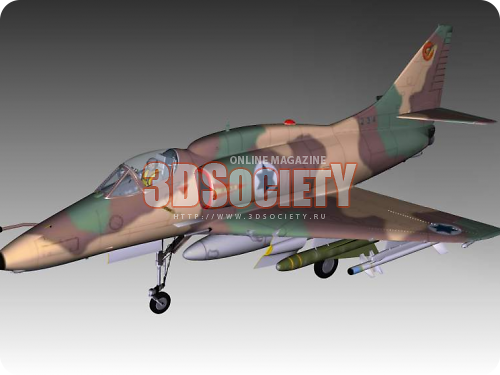 3D модель  A4 Skyhawk 