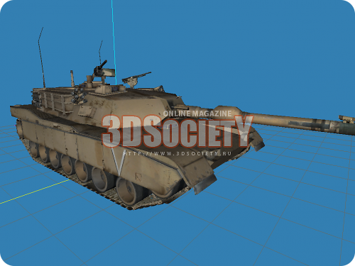 3D модель  Abrams m1 