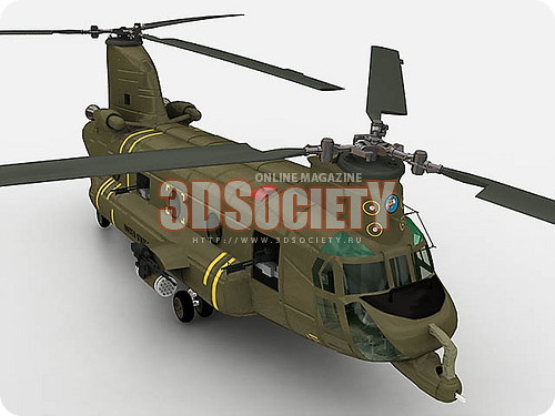 3D модель ACH-47 CHINOOK