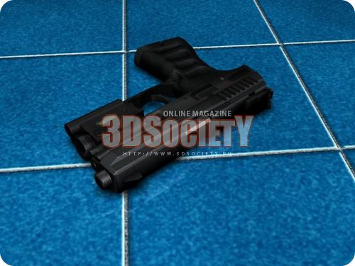 3D модель  пистолет Аникс А-3000 