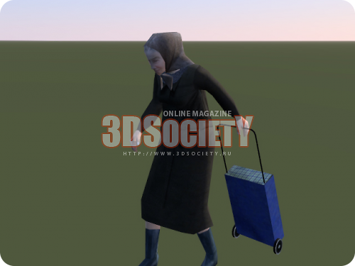 3D модель  Бабушка 