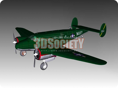 3D модель  Beechcraft 18 and C45 
