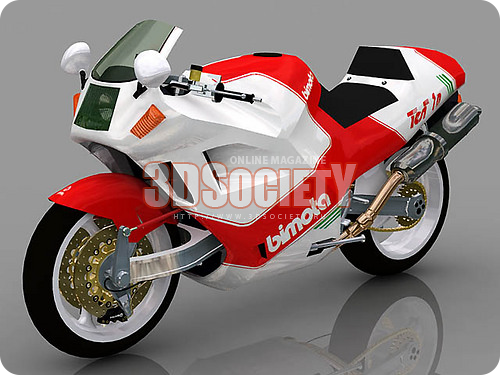 3D модель Bimota Tesi 1d мотоцикл