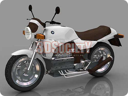 3D модель BMW K 100 мотоцикл