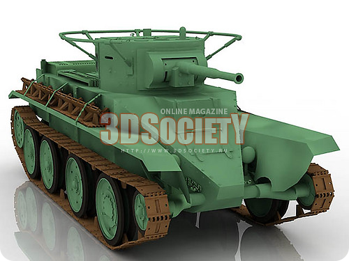 3D модель БТ-5 1933г.