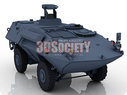 3D модель БТР Piranha 4x4