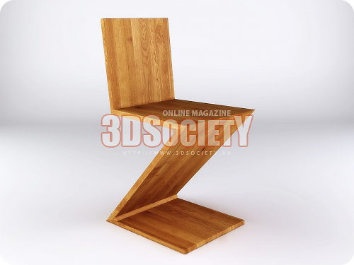 3D модель  Cassina Zig Zag Studio Shot 