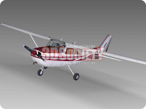 3D модель  Cessna 172 