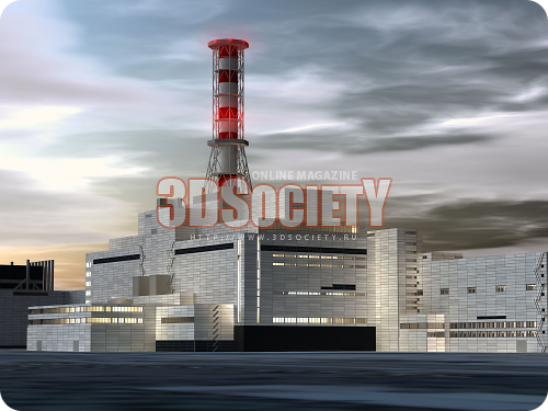 3D модель  Чернобыльская АЭС Chernobyl NPP 