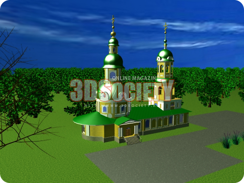 3D модель  Чутырская церковь 