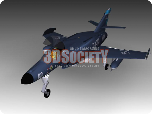 3D модель  Dassault Super Etendard 