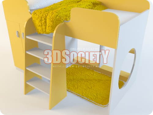 3D модель  детская мебель 