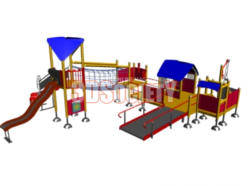 3D модель  детская площадка 