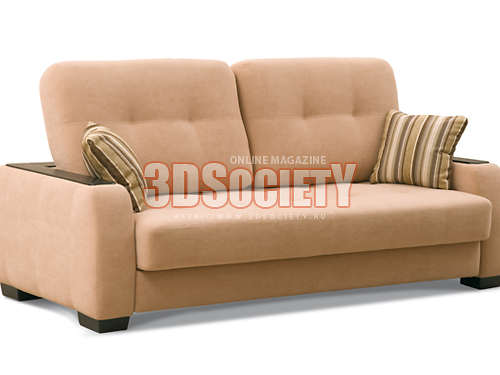 3D модель  диван 