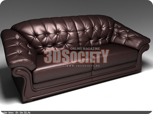 3D модель  диван солсбери 
