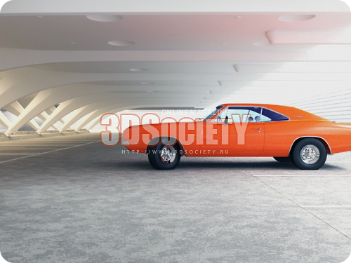3D модель  Dodge Charger 1969 