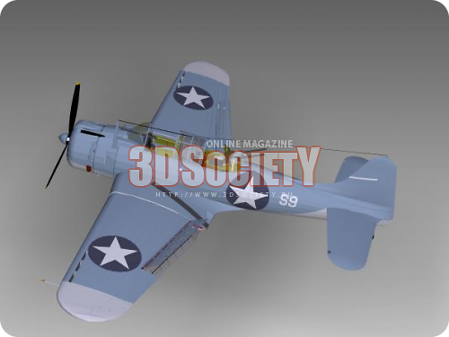 3D модель  Douglas SBD-3 Dauntless 