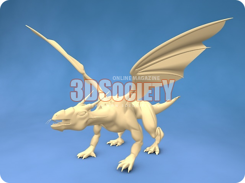 3D модель  Дракон 
