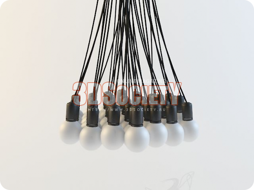 3D модель  Droog 85 Lamps Chandelier 