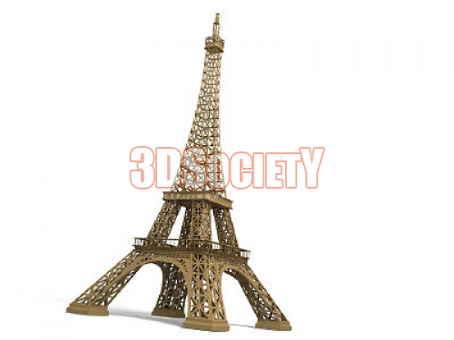 3D модель  Eiffel Tour 