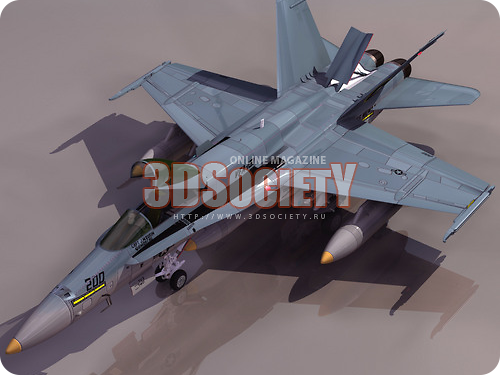 3D модель F-18 HORNET