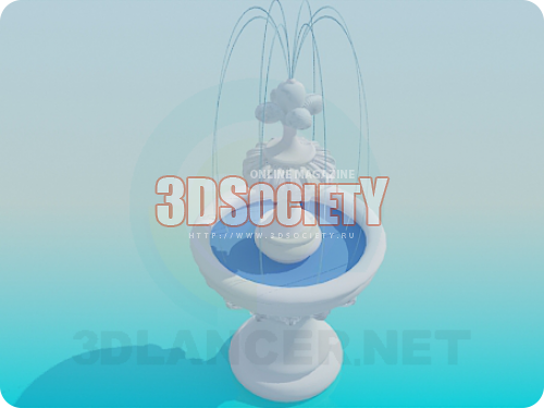 3D модель  фонтан 