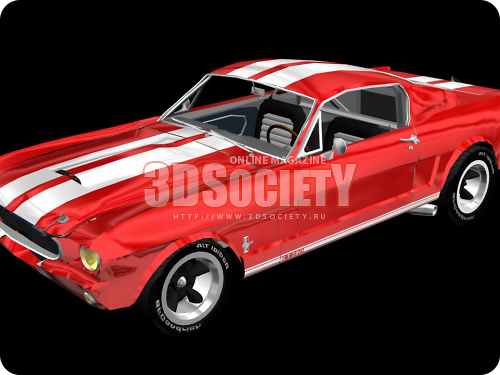 3D модель  Ford Mustang Fastback 1965 