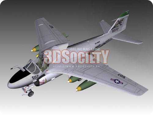 3D модель  Grumman A-6E Intruder 