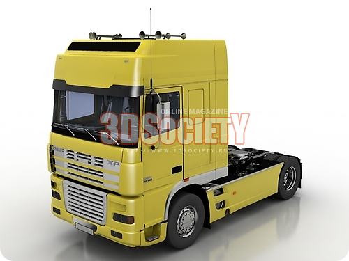 3D модель Грузовик daf xf