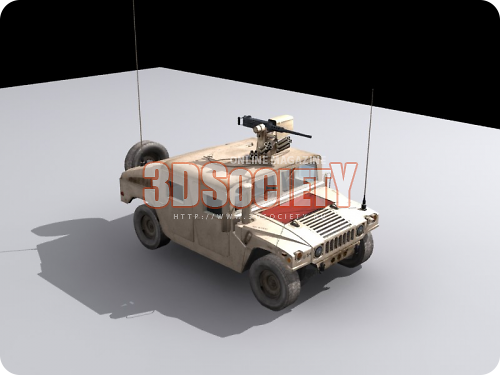 3D модель  HMMWV 