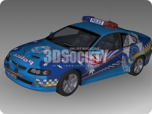 3D модель  Holden Monaro Police 