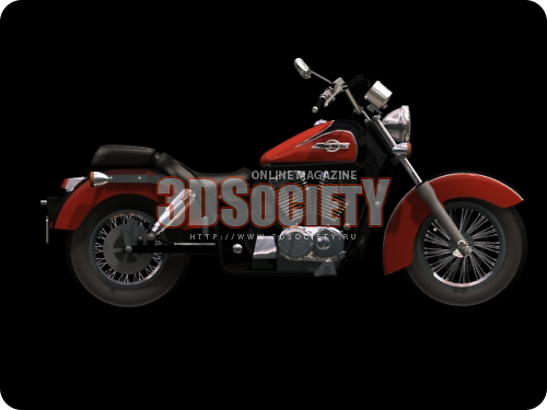 3D модель  honda_shadow 