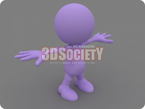 3D модель  Игрушечный человечек 