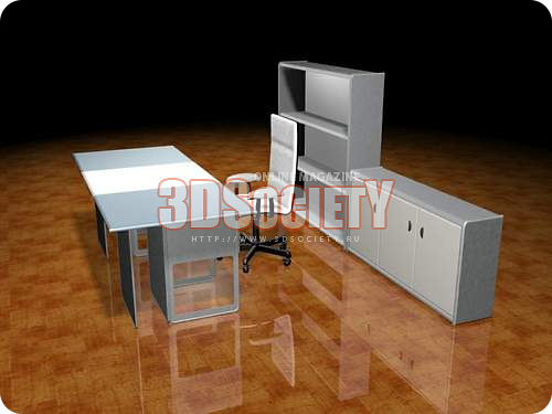 3D модель Интерьер офиса