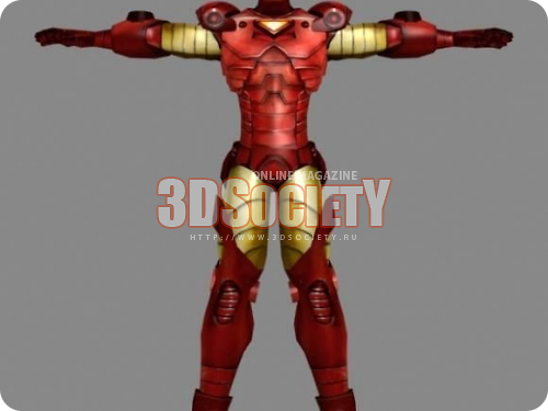 3D модель  iron man 