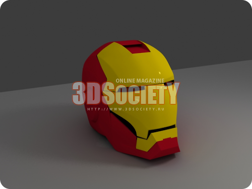 3D модель  iron man helmet 