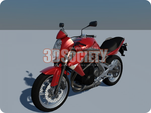 3D модель  Kawasaki ER7 