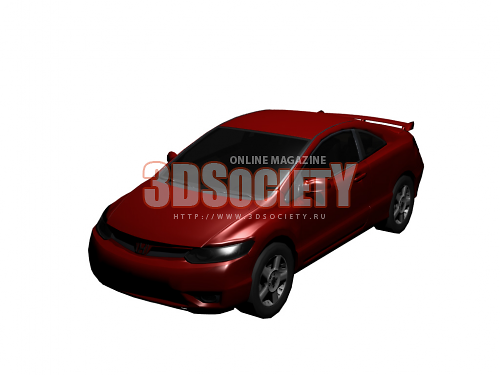 3D модель  хонда сивик 