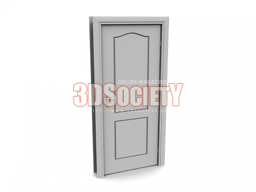3D модель  Классическая дверь 