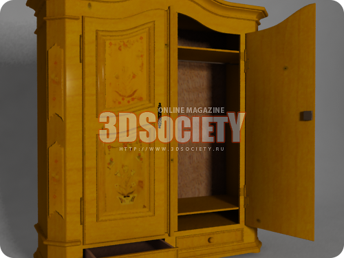 3D модель Большой шкаф