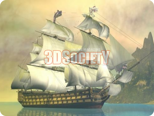 3D модель  Корабль Виктория 