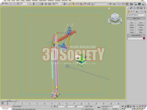 3D модель Кран строительный 3 штуки