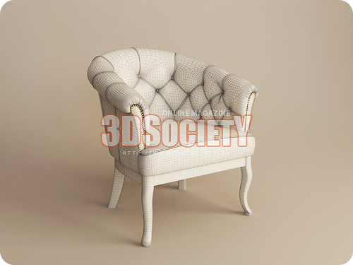 3D модель кресло