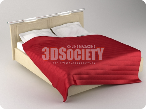 3D модель Кровать Mayorka