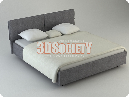 3D модель Кровать Sarong