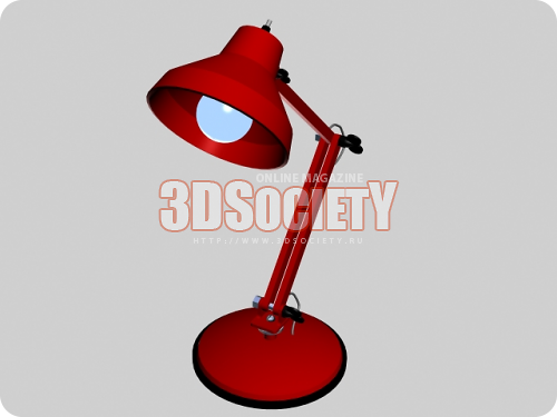3D модель  лампа настольная 